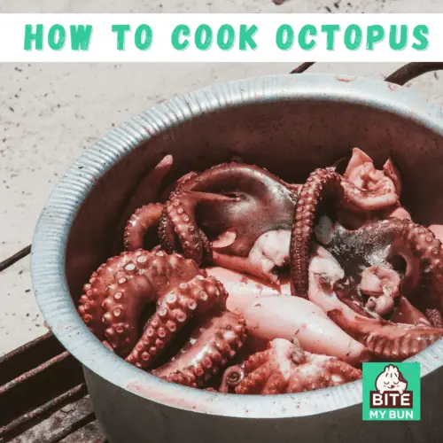 Cooking the octopus: step by step instructions