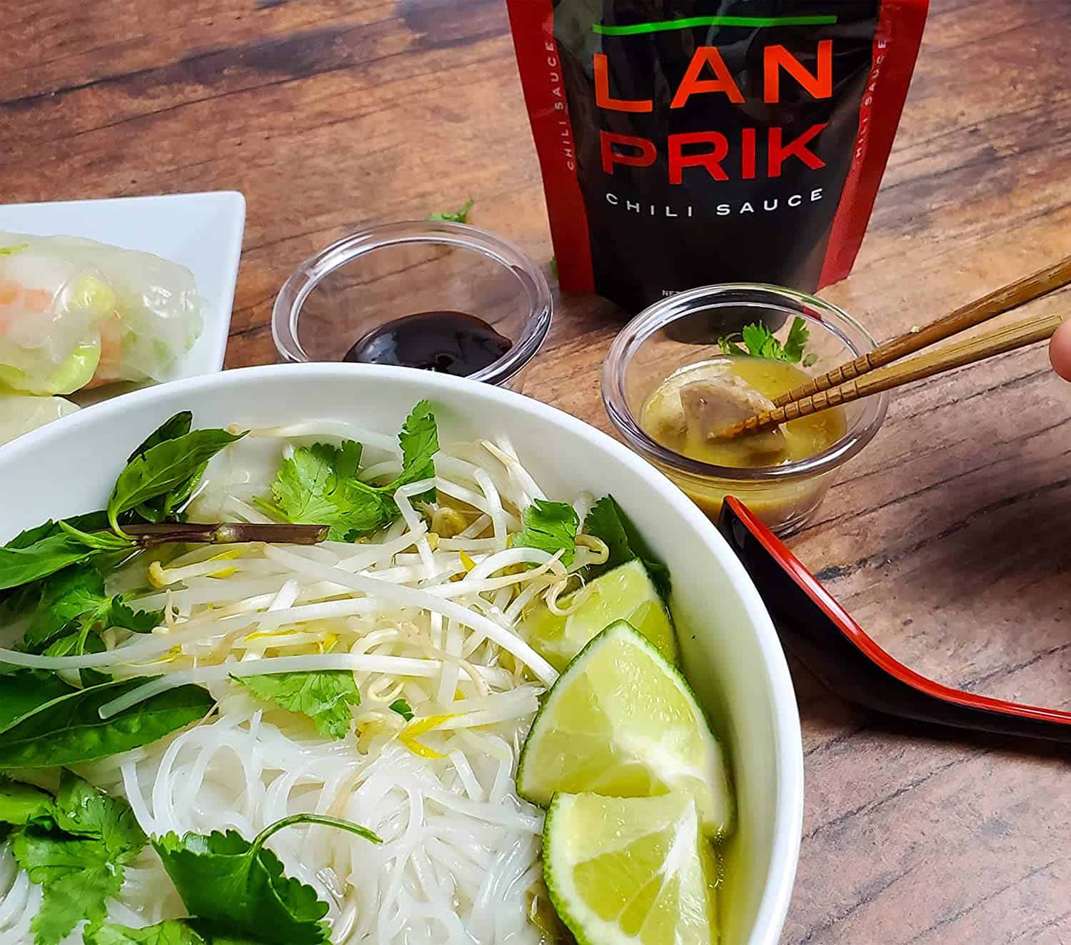 Lan Prik chili sauce ponzu whakakapi