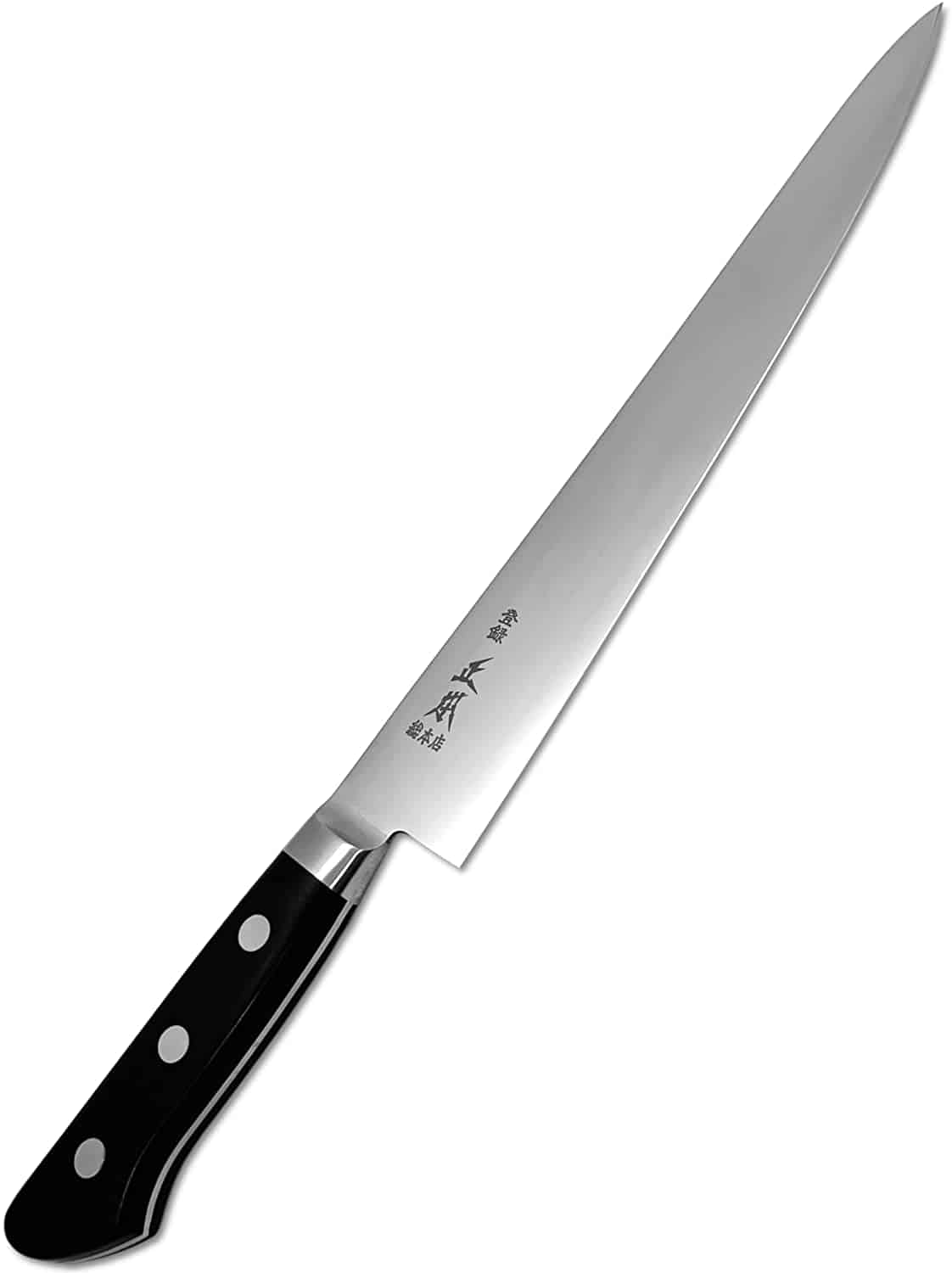 Mejor cuchillo rebanador Sujihiki- MASAMOTO AT cuchillo rebanador 10.5″