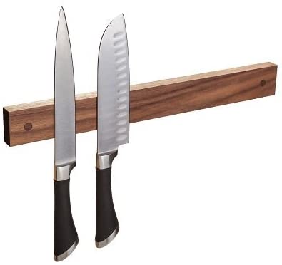 La mejor tira magnética para cuchillos: barra para cuchillos de madera Woodsom