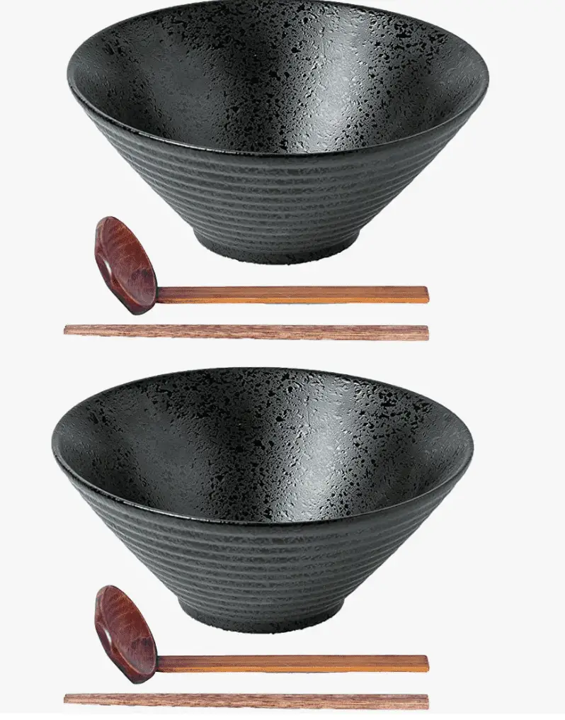 JAHADORI Ceramic Japanese Ramen Bowl Sets