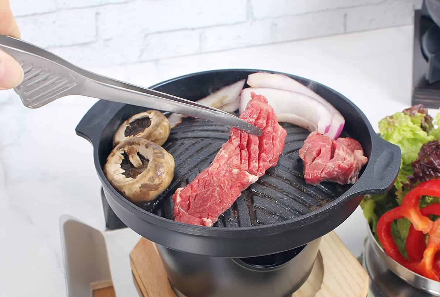 Bästa pincett för koreansk BBQ & mest mångsidig - Puregrip Set med 2 BBQ pincett med BBQ