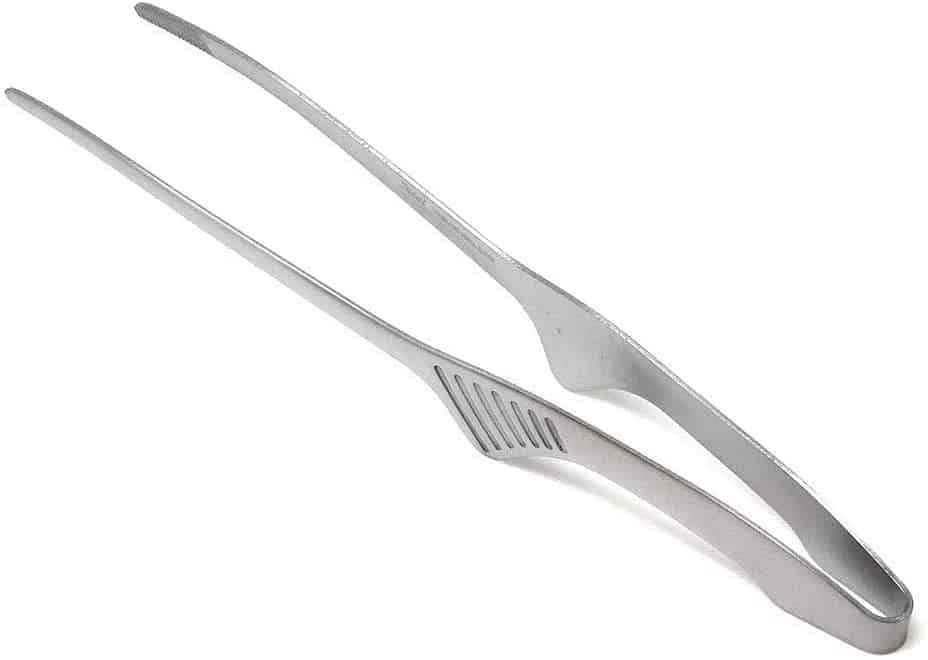 Li-tongs tsa Majapane tse ntle ka ho fetesisa- Todai 9.4-inch Stainless Steel Non-Slip Yakiniku BBQ Tongs