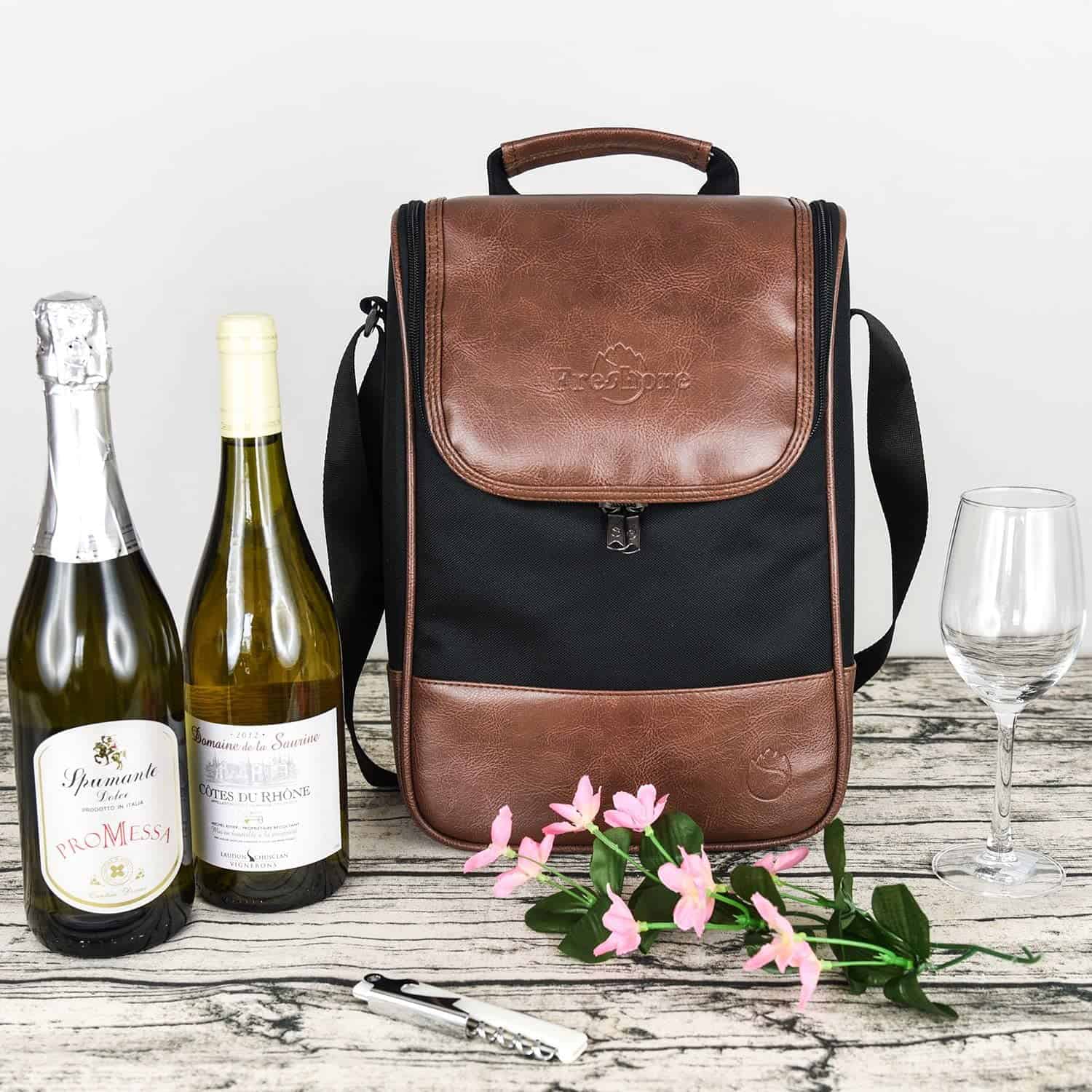 Tote Frehore de piel color vino