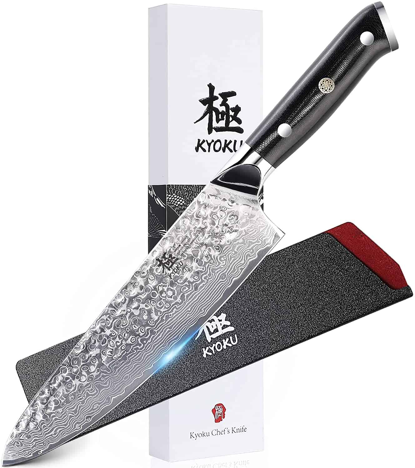 Besti VG-10 stálhnífurinn í heildina- KYOKU Chef Knife 8 Shogun Series