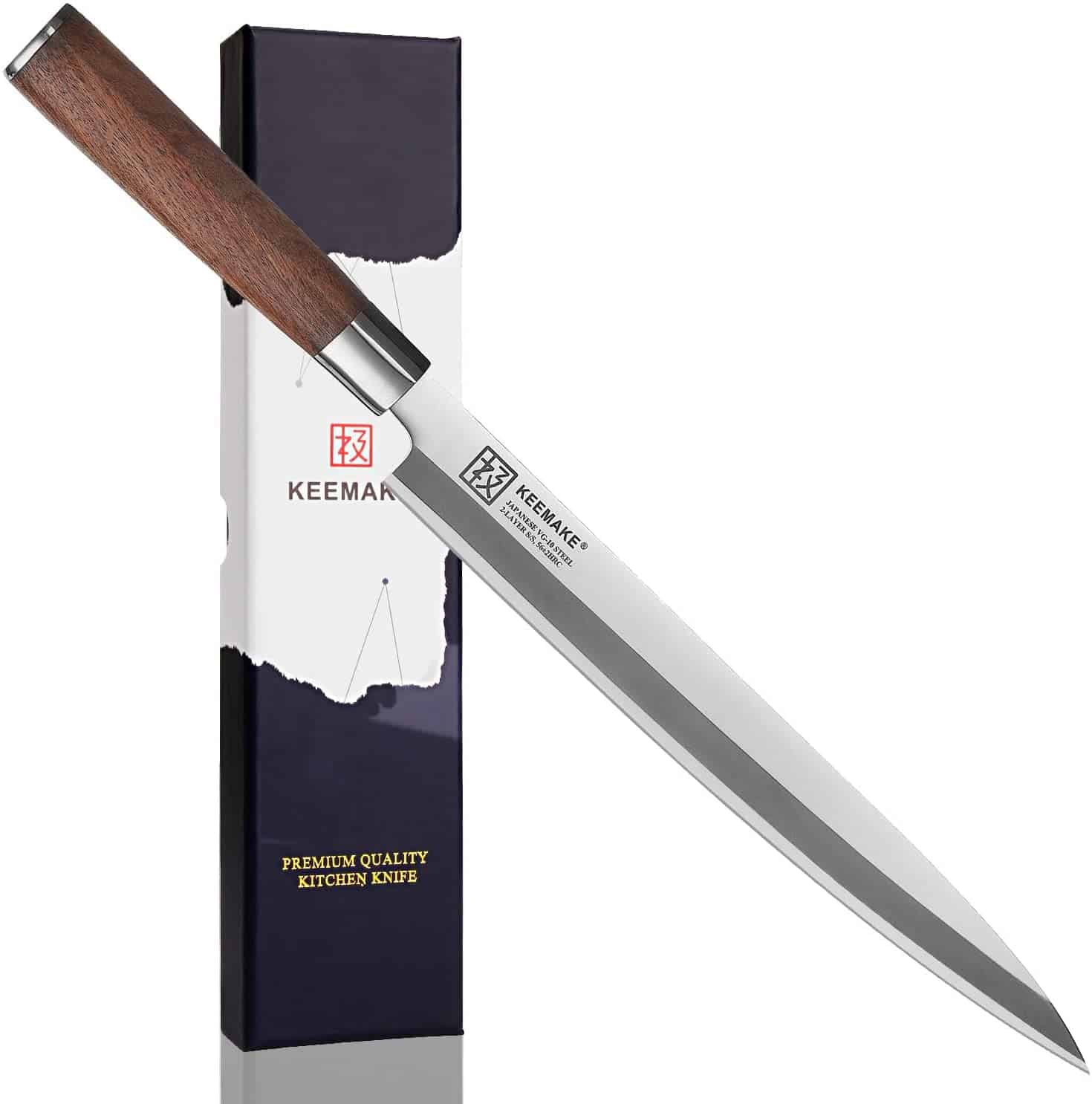 Best value yanagiba knife- KEEMAKE Japanese VG10 Stainless Steel