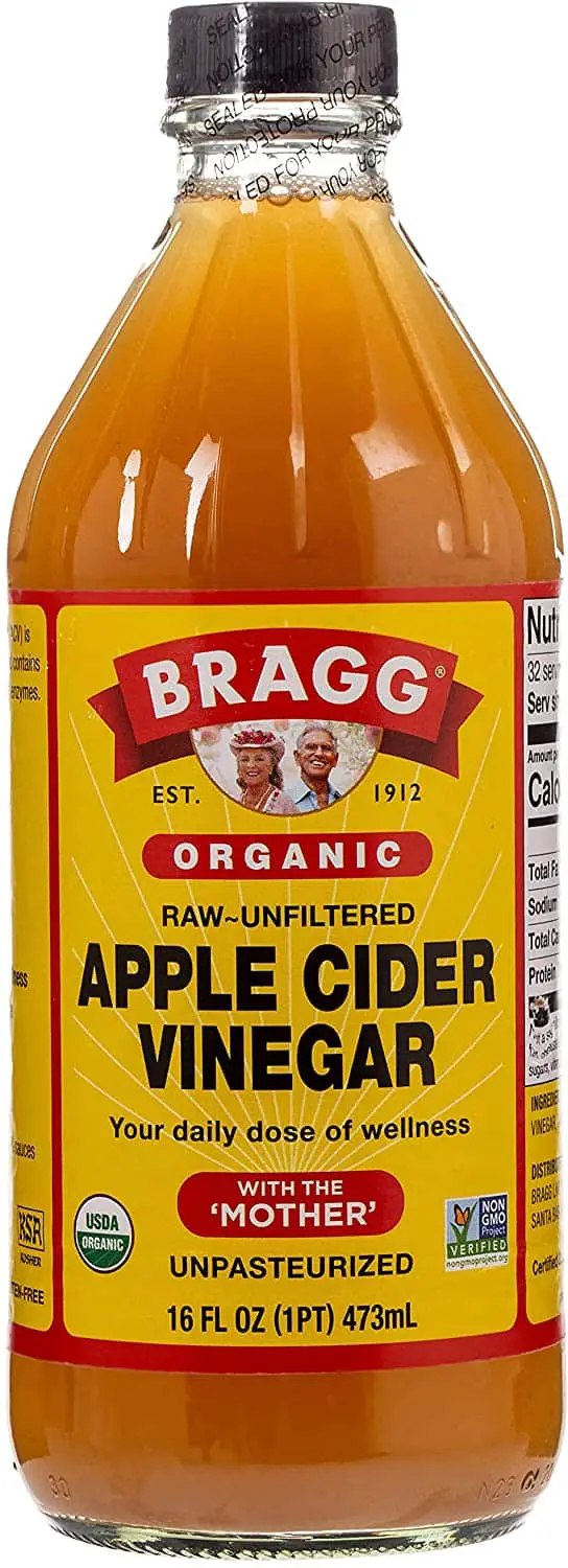 Bragg Organic Apple Cider Cuka salaku diganti pikeun demi