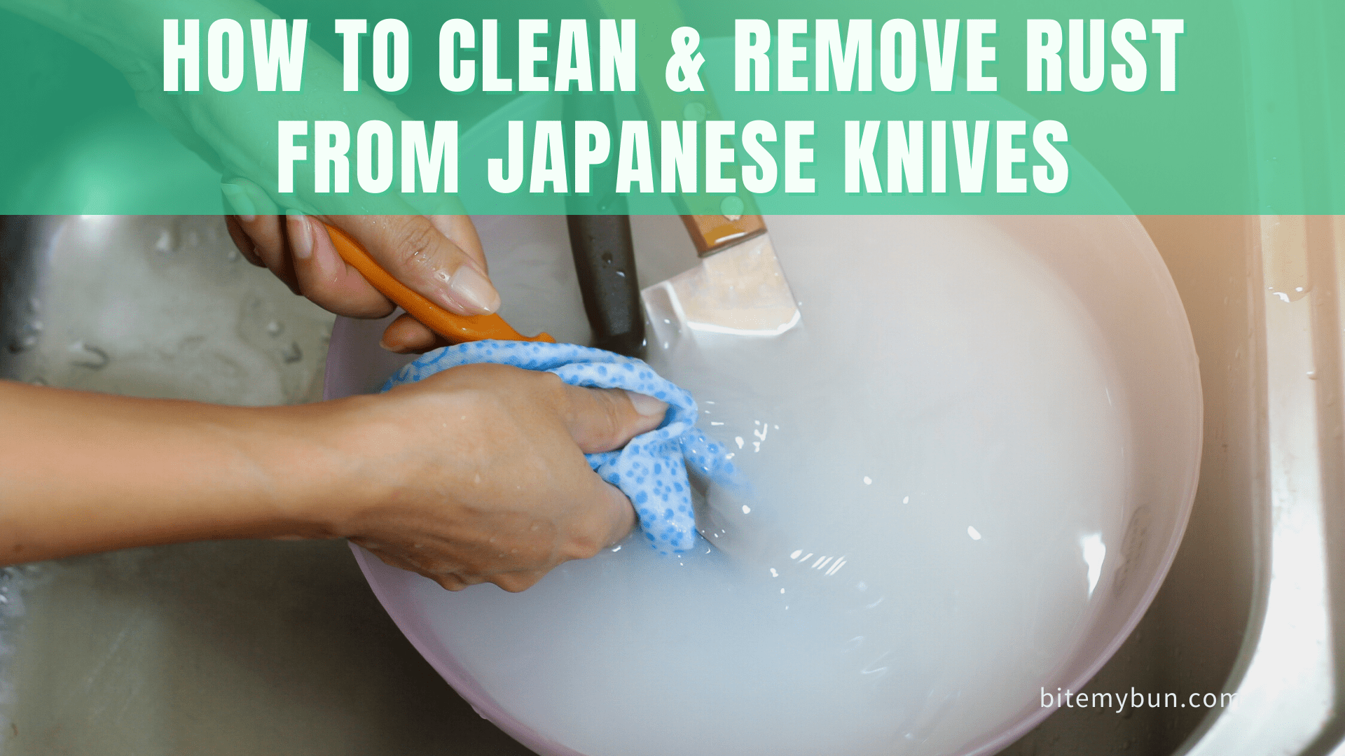 Como limpar e remover ferrugem de facas japonesas [truques simples]