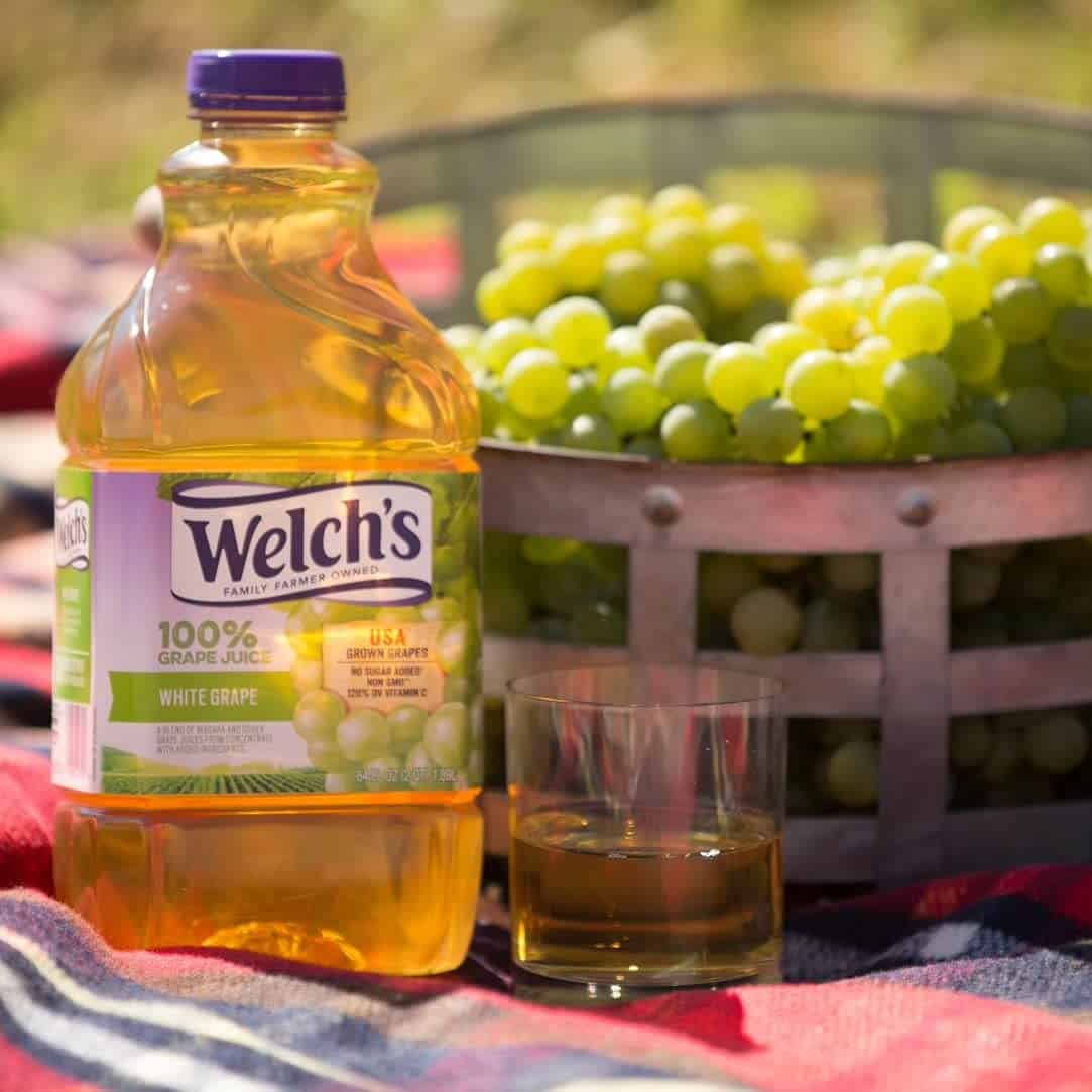 Jus de raisin blanc de Welch comme substitut du saké