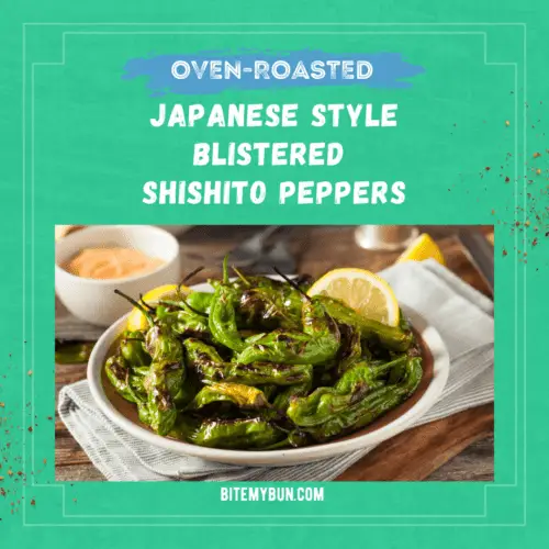 Otu esi esi esi nri Japanese style blistered Shishito pepper