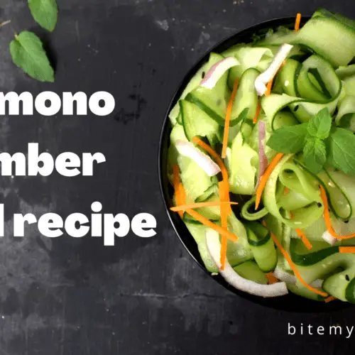Receta de ensalada de pepino Sunomono | ¡Plato simple, saludable y refrescante!