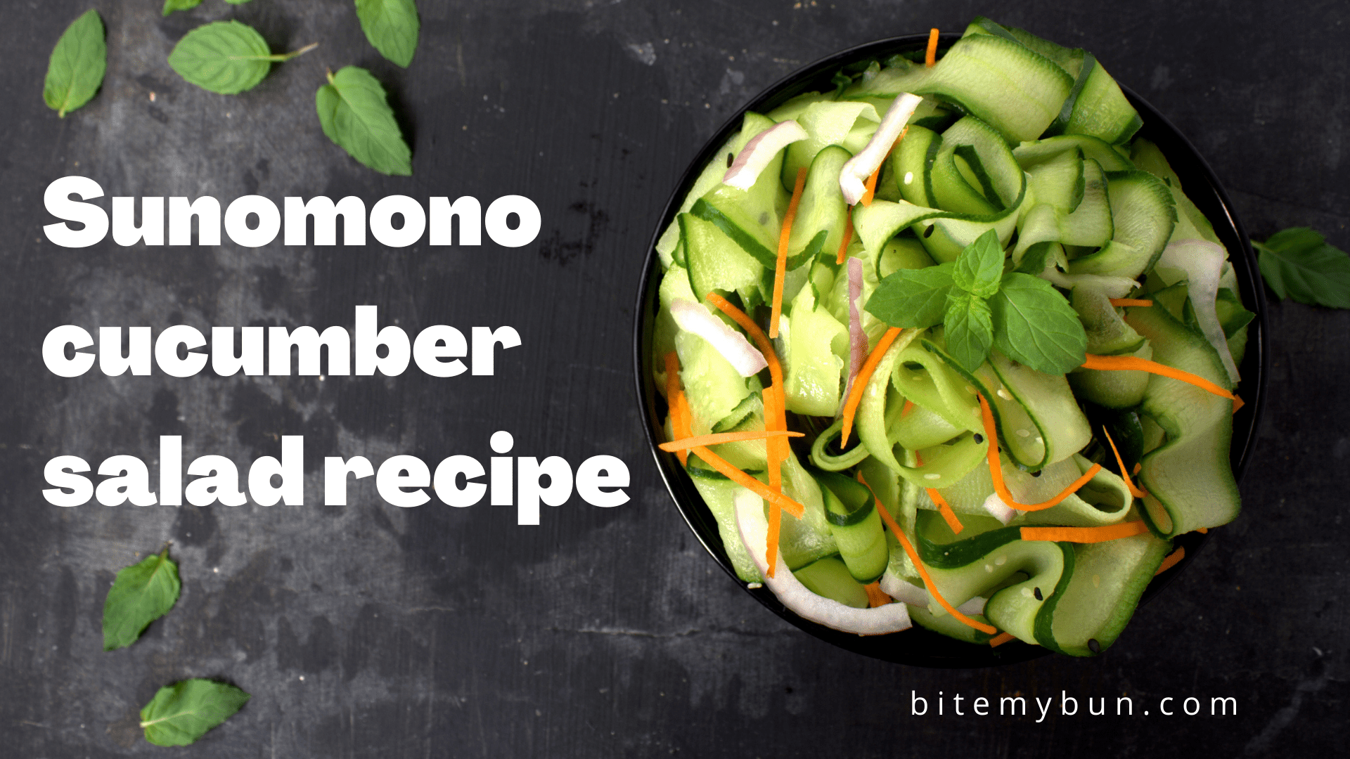 Receta de ensalada de pepino Sunomono | ¡Plato simple, saludable y refrescante!