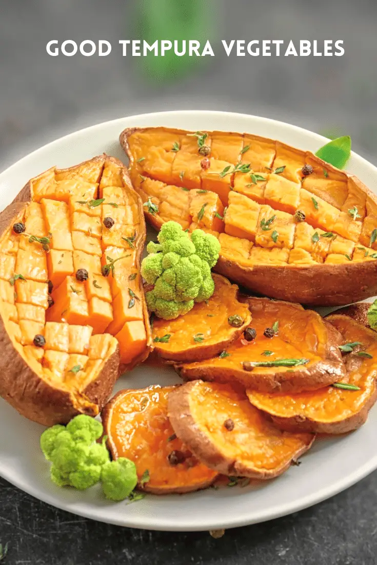 plate with sliced sweet potatoes