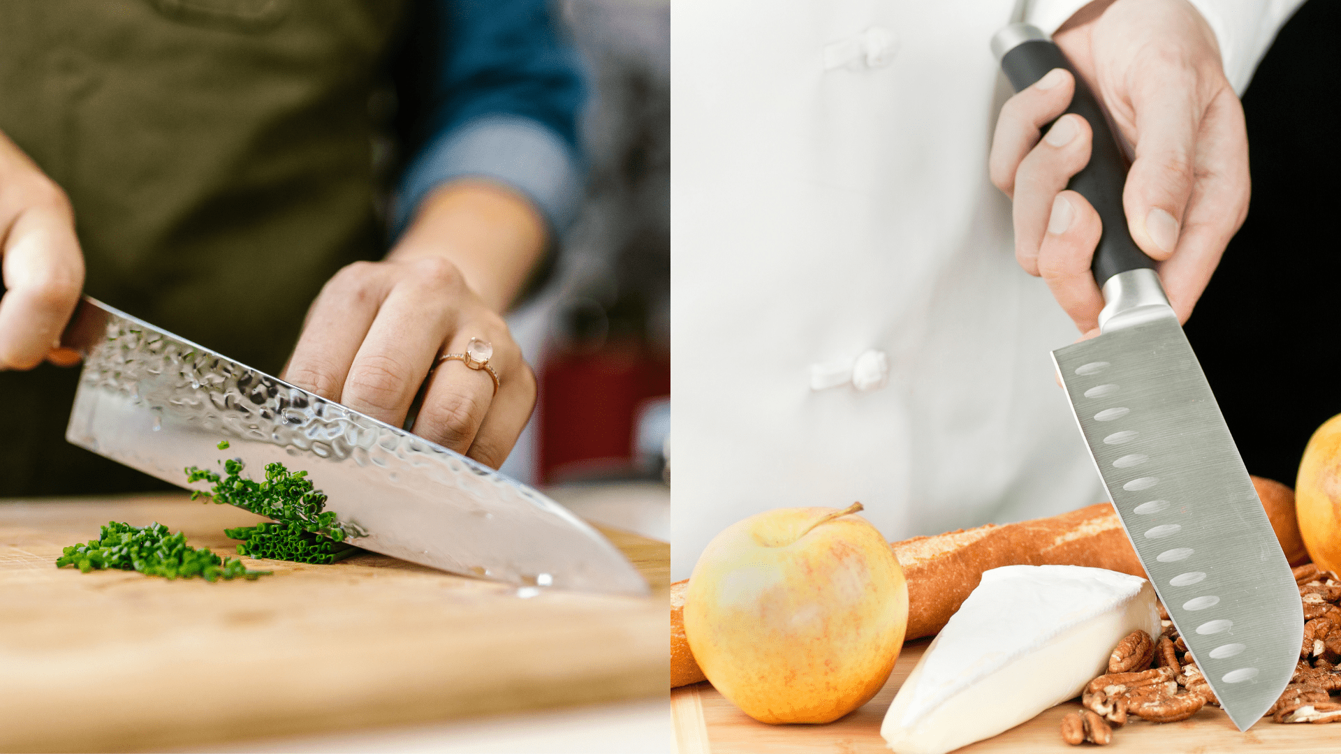 Nakiri vs Japanese Santoku chef's knife | Comparison & which one to buy
