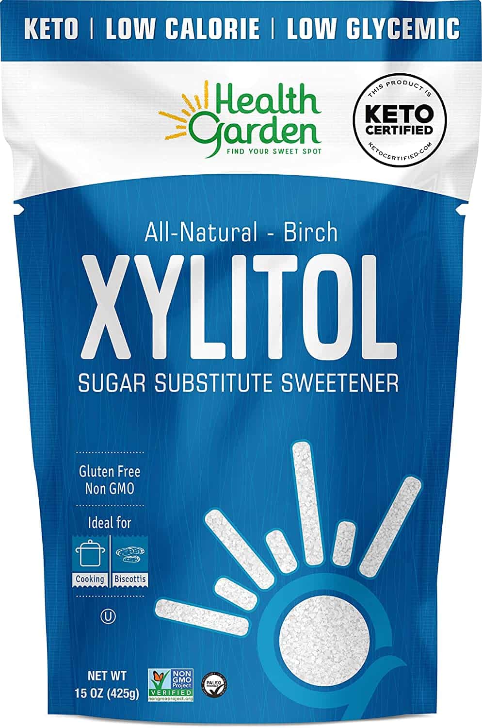 Substituto para o açúcar de coco xilitol de bétula