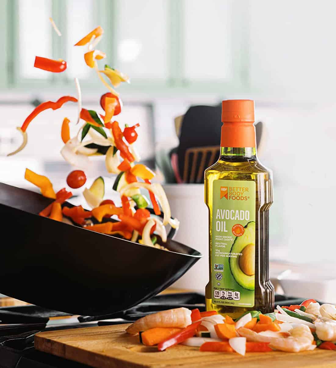 Use o óleo de abacate da BetterBody Foods como substituto do óleo de gergelim