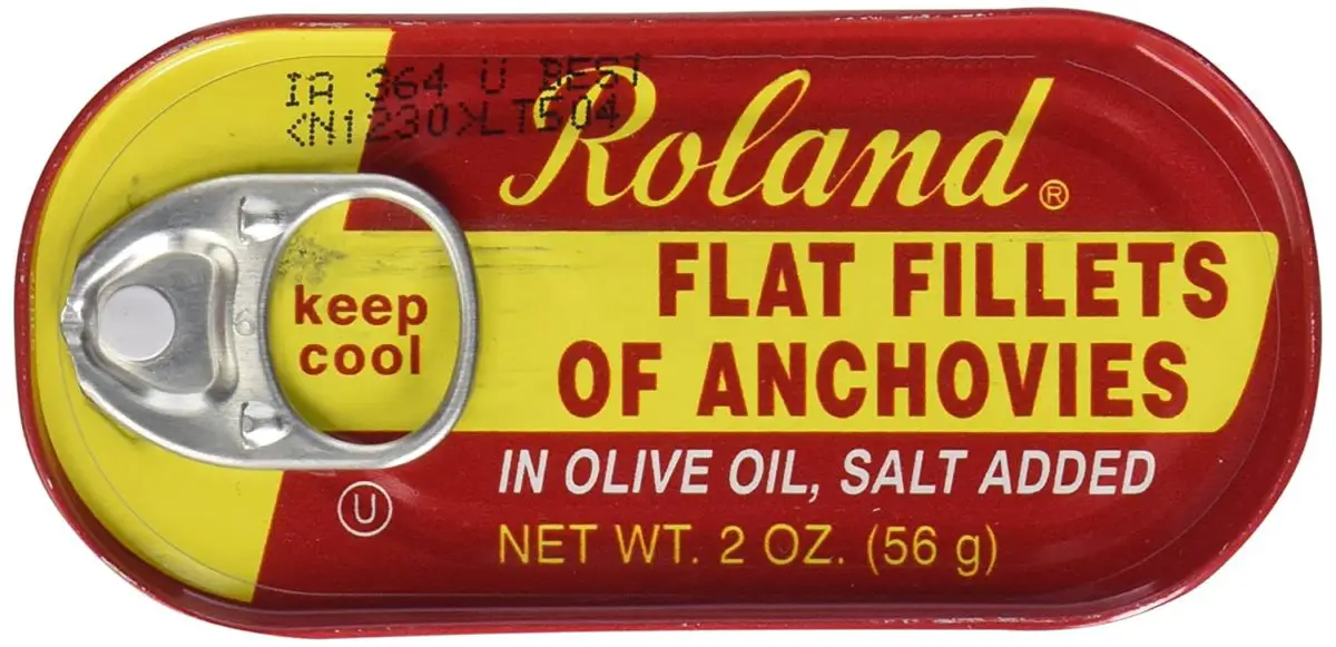 Anchovies often come in a can