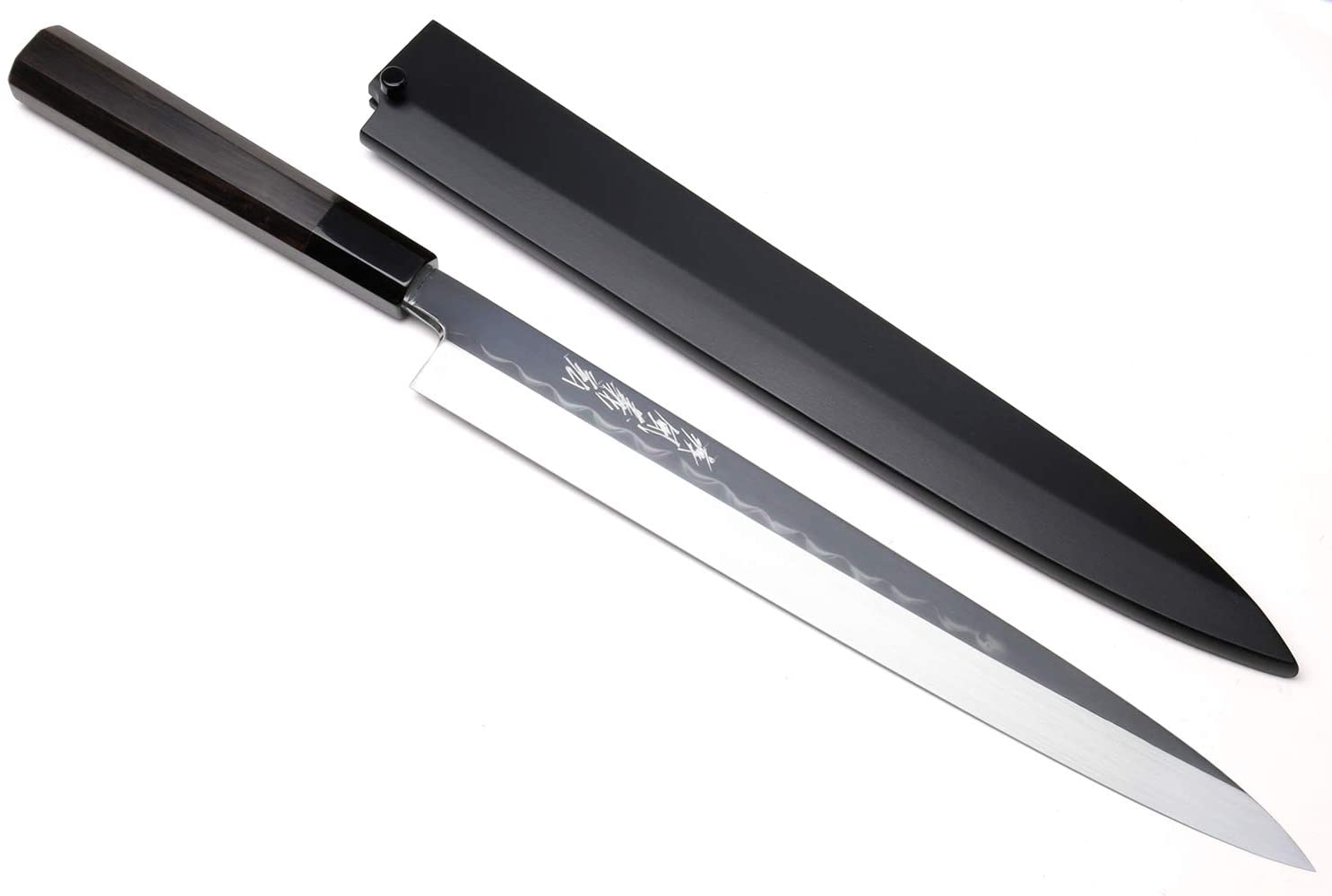 Bästa Honyaki Yanagi-kniven- Yoshihiro Mizu White Steel Mirror-Finished