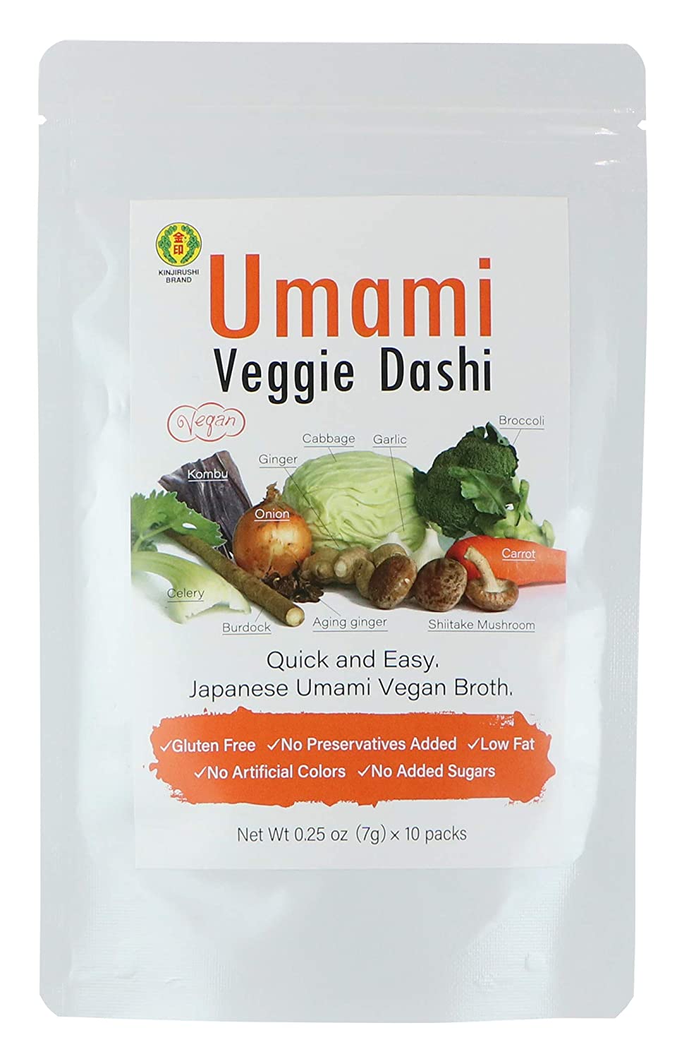 Meilleurs granules de dashi sans gluten : Kinjirushi