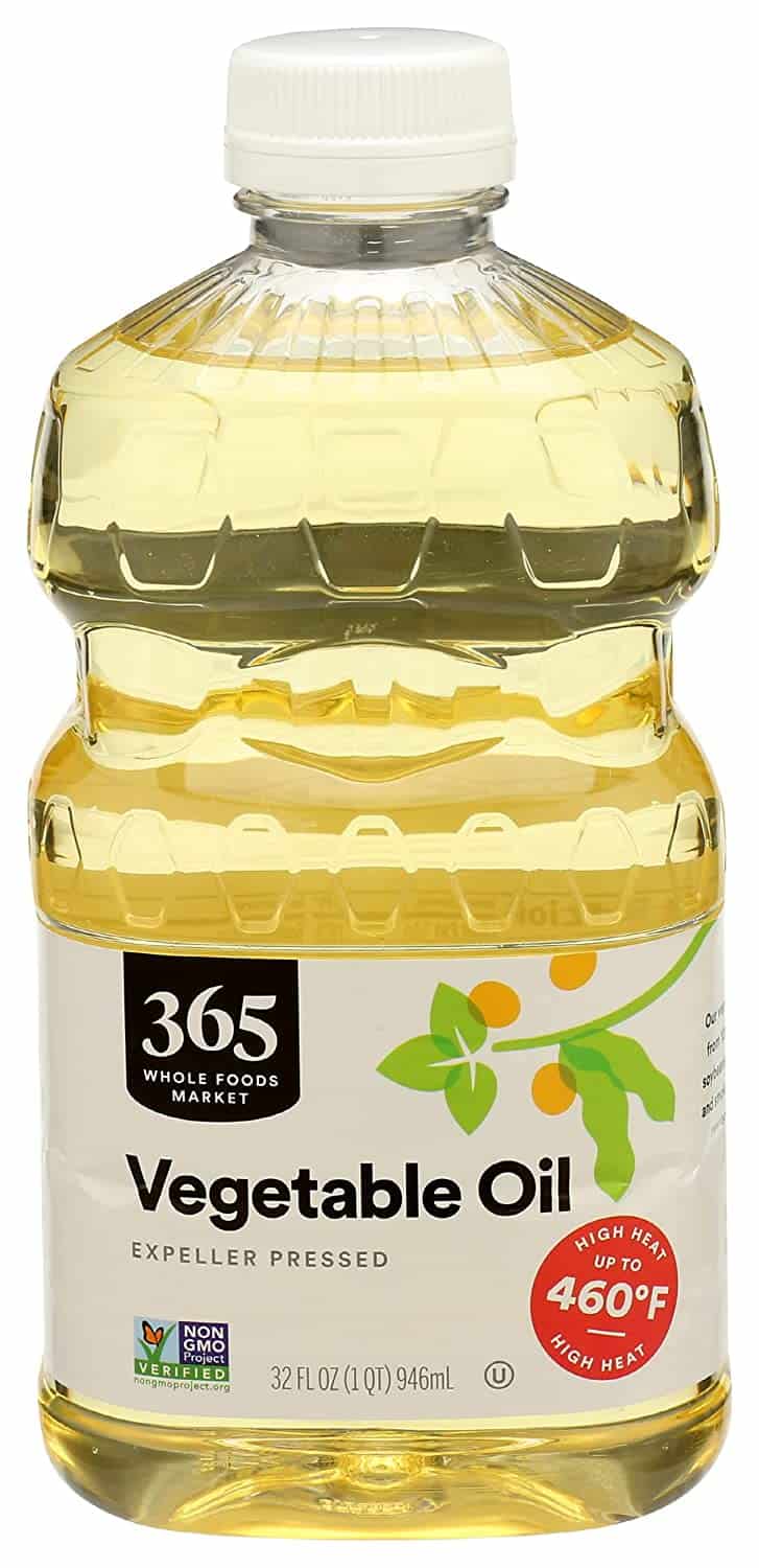 El mejor sustituto del aceite de coco en general: aceite vegetal