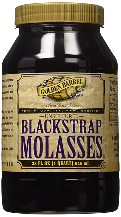 Blackstrap molasses as a substitute for rice syrup