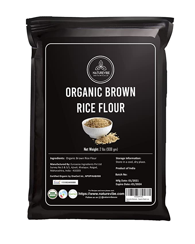 Brown rice flour as a good gluten-free substitute for all-purpose flour