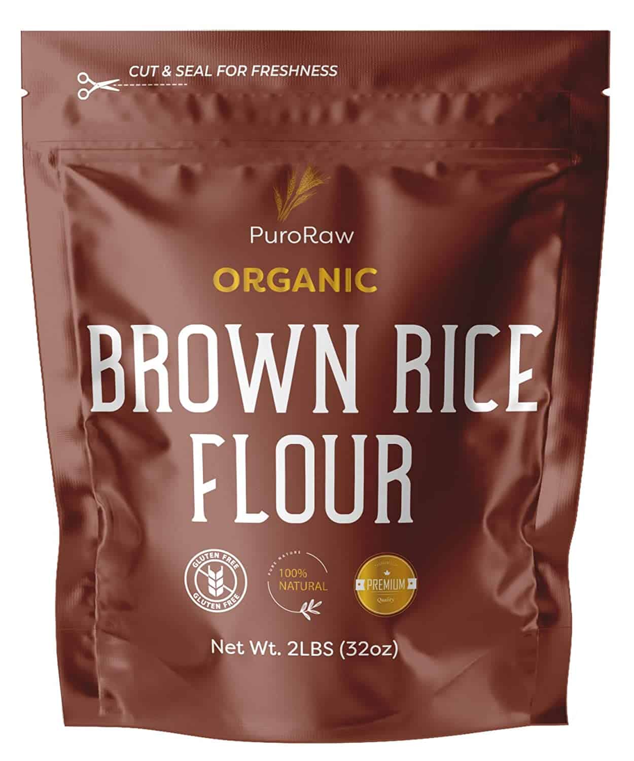 Un bon substitut à la farine de noix de coco est la farine de riz brun