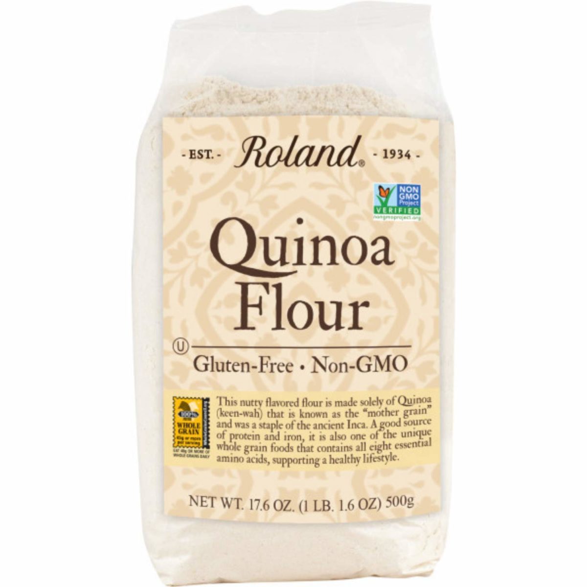 Quinoa conspersa pro omni ad farinam
