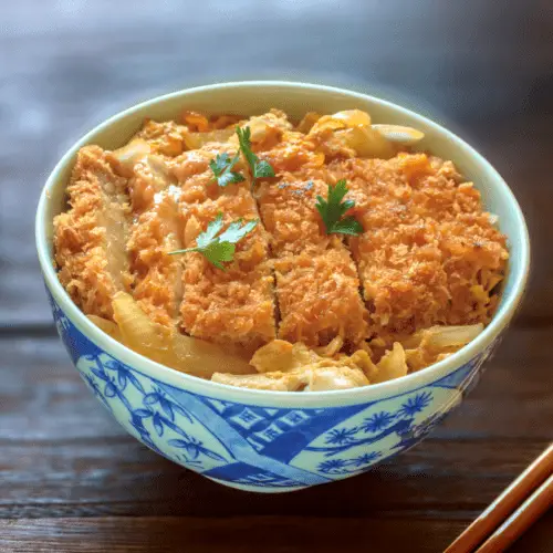 Recept på Katsudon utan dashi (med ris) | Enkel och läcker en skål
