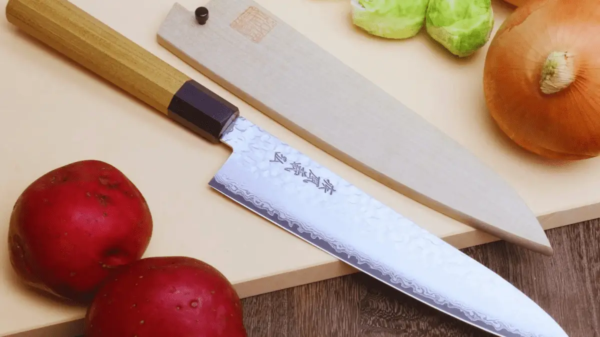 Types of Japanese knives Gyuto chefs knife