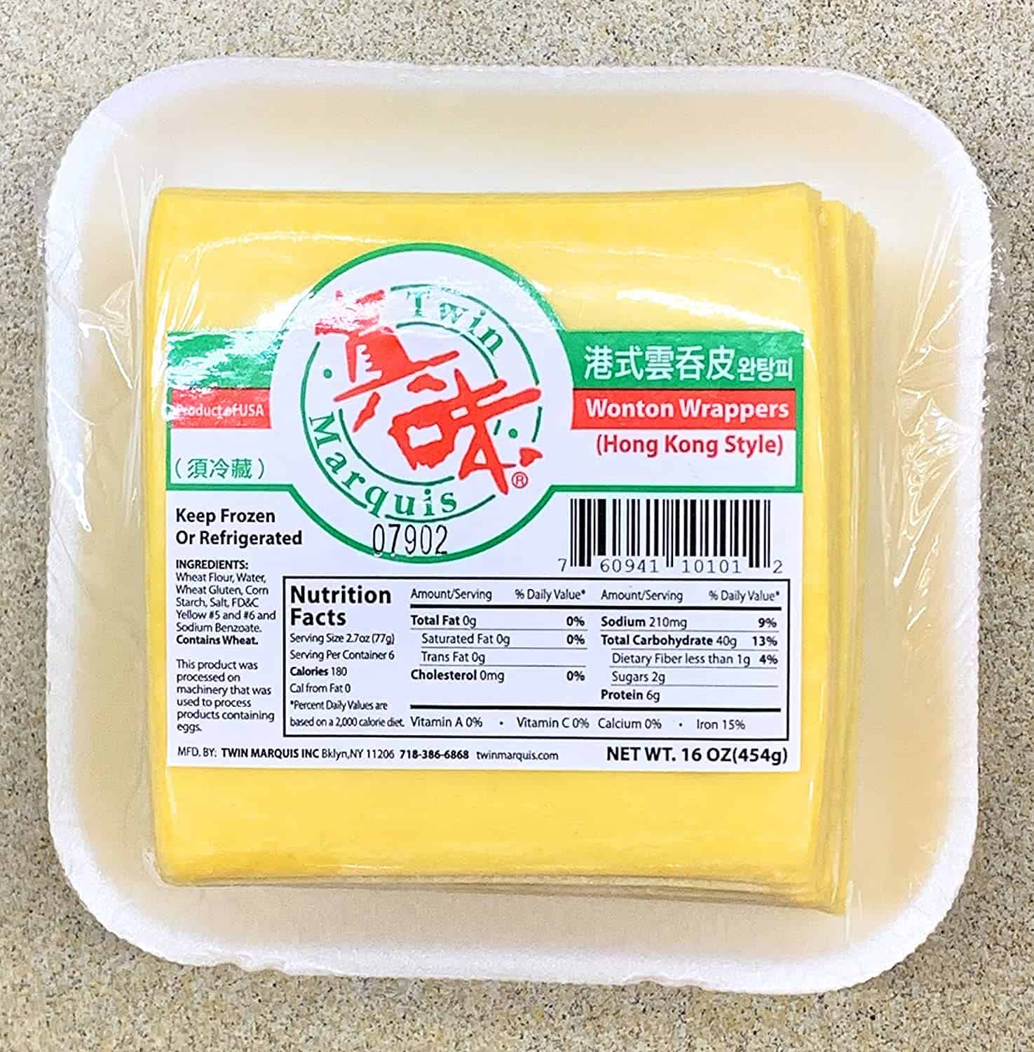 Wonton wrapper as substitute for egg roll wrapper