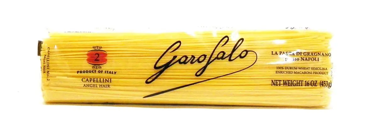 Pasta cabello de ángel Capellini como sustituto de los fideos de arroz