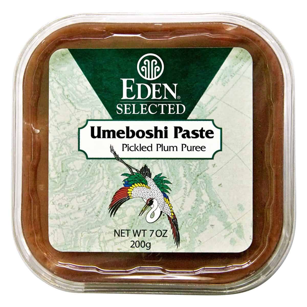 Pasta Eden umeboshi para usar en cociña, salsas e aderezos