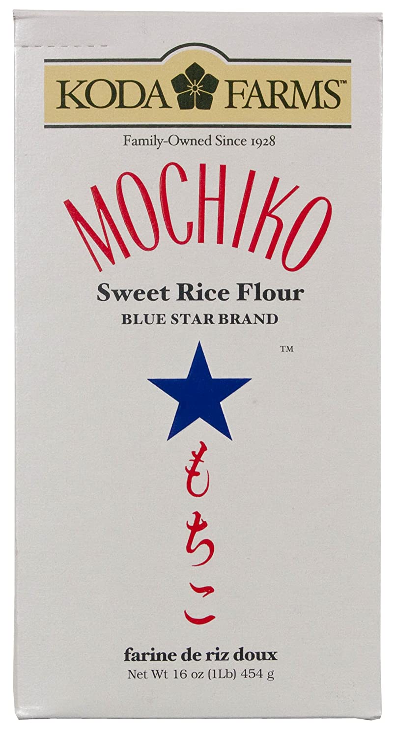Mochiko nebo sladká rýžová mouka k použití pro výrobu mochi