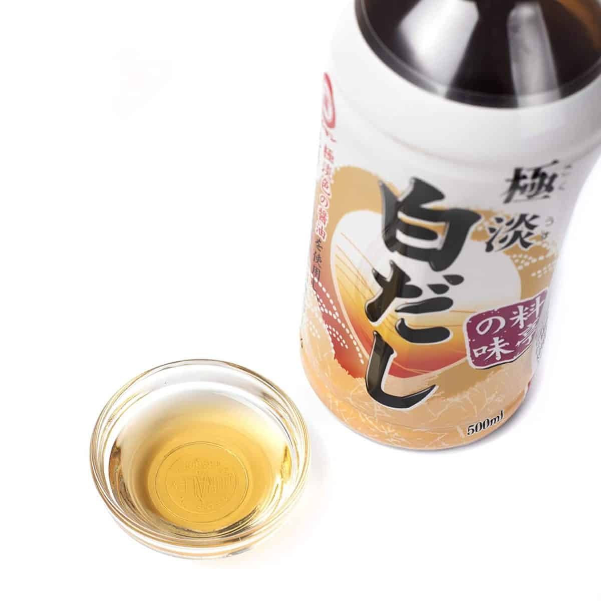 Shiro dashi concentrate in a bottle