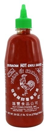 Sriracha hot chilli sauce rooster Huy Fong Foods