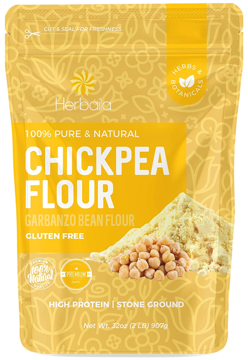 Use chickpea flour as a substitute for sweet rice flour