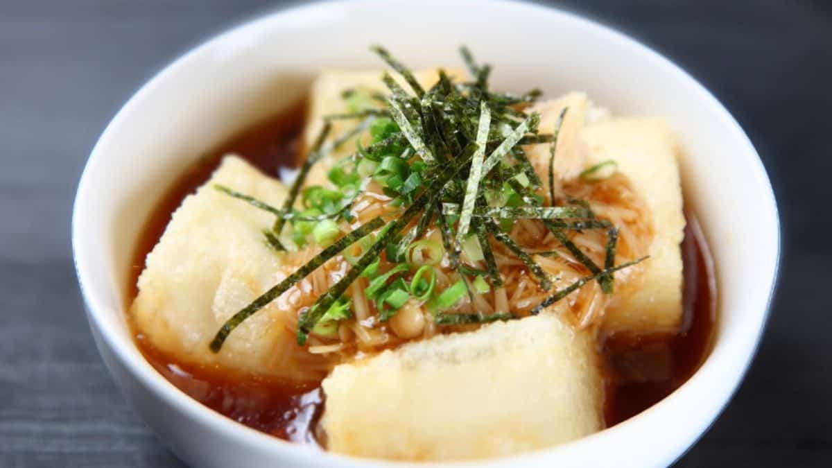 Tofu agedashi