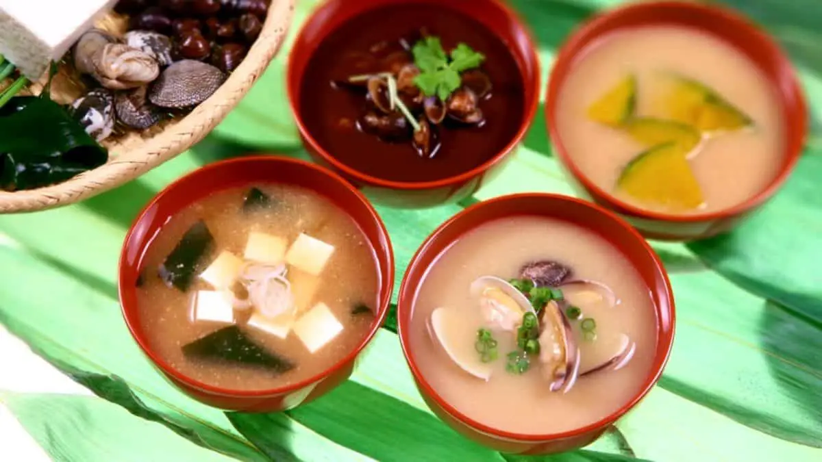 Tipos de sopa de miso