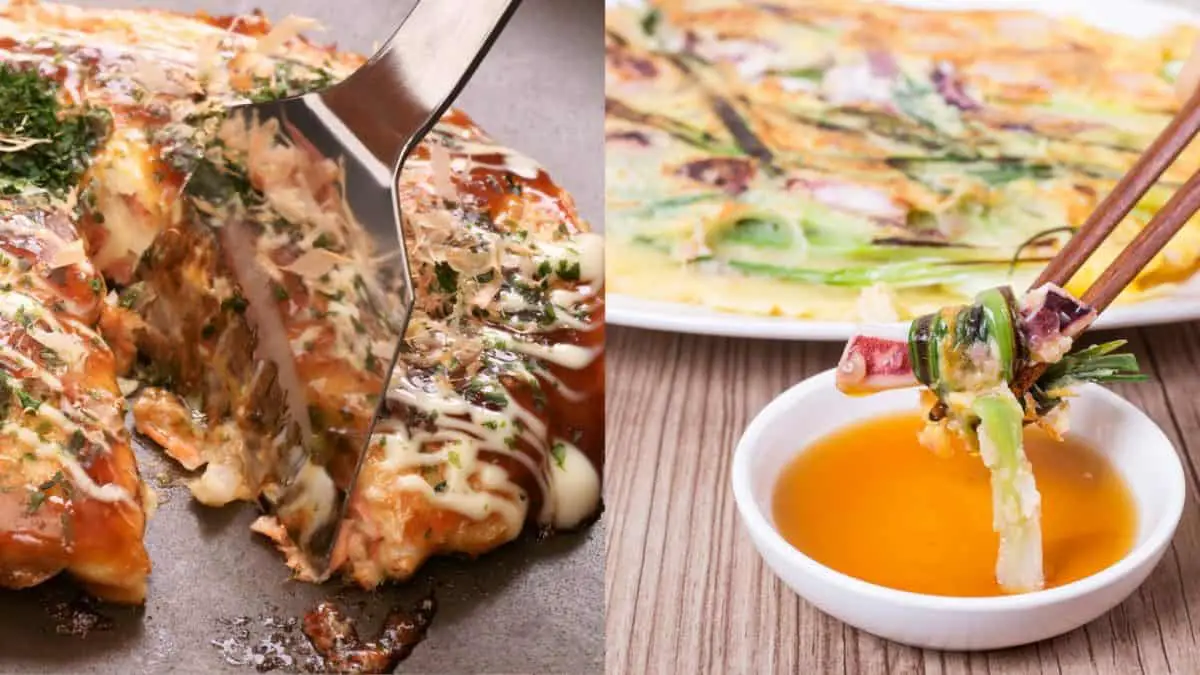 Okonomiyaki vs pajeon