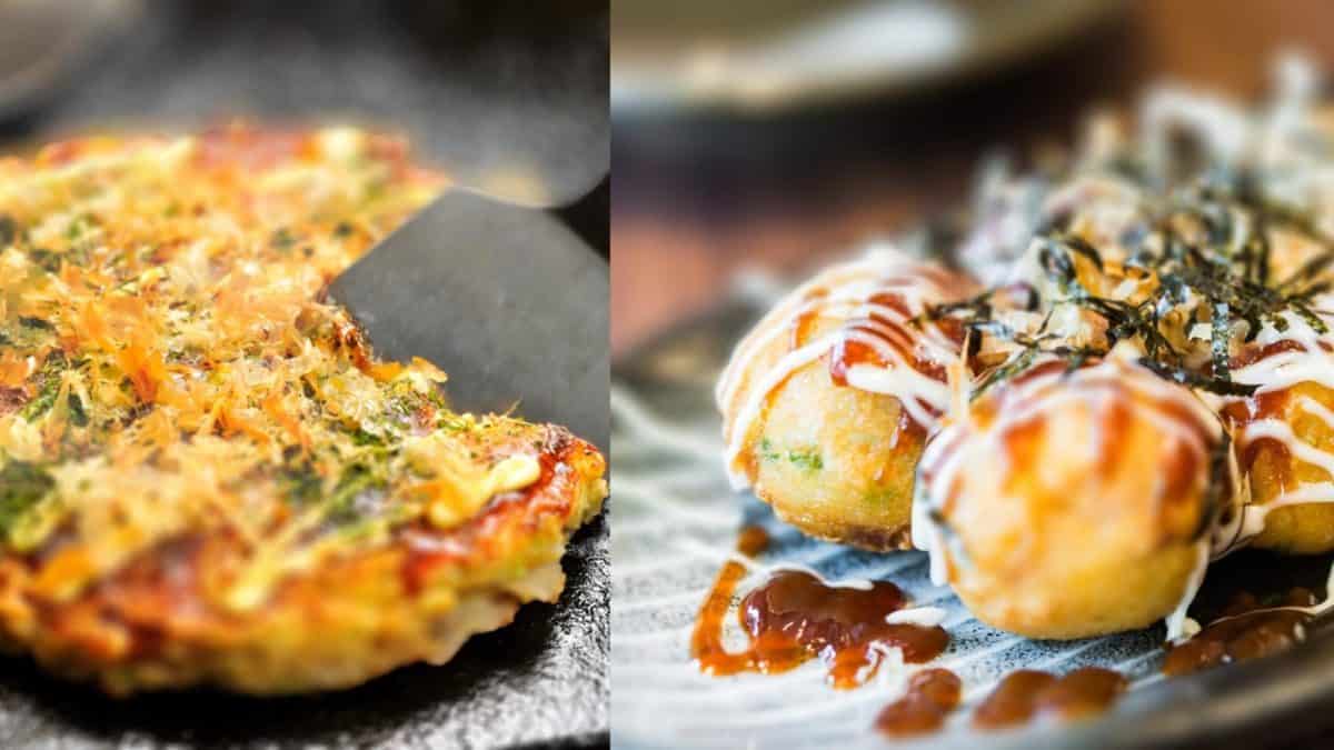 Okonomiyaki contra takoyaki