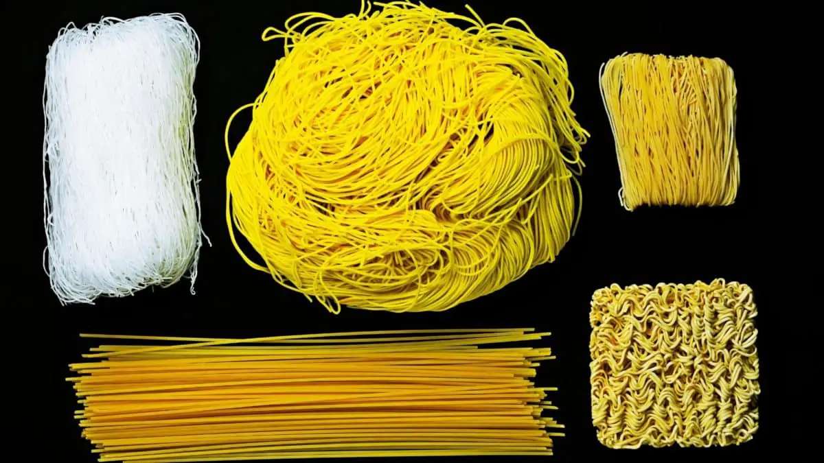 Different types of noodles