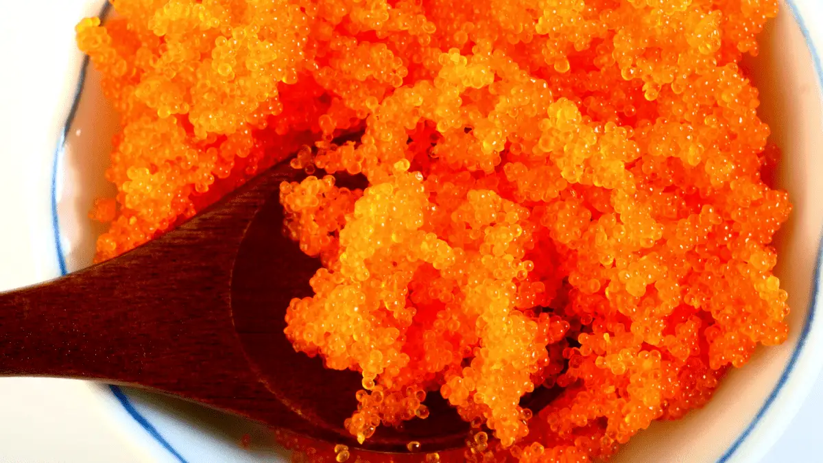 closeup of masago