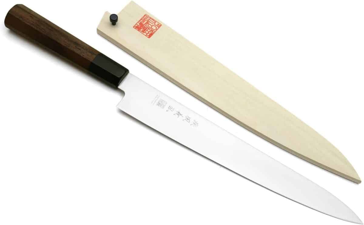 最佳整體 Sujihiki 刀 - Yoshihiro Ice Hardened 9.5 AUS-8 不銹鋼