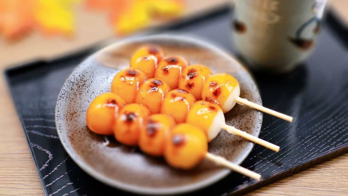 Dango con glaseado de miel