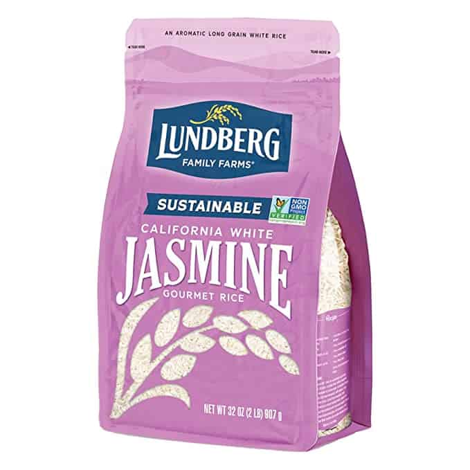 Arroz de jasmim como um bom substituto para o arroz glutinoso