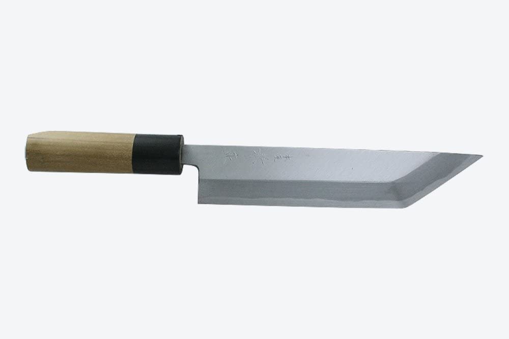 Kanetsune Unagi-Saki 210mm avec mitre en corne de buffle manche en bois de magnolia G55