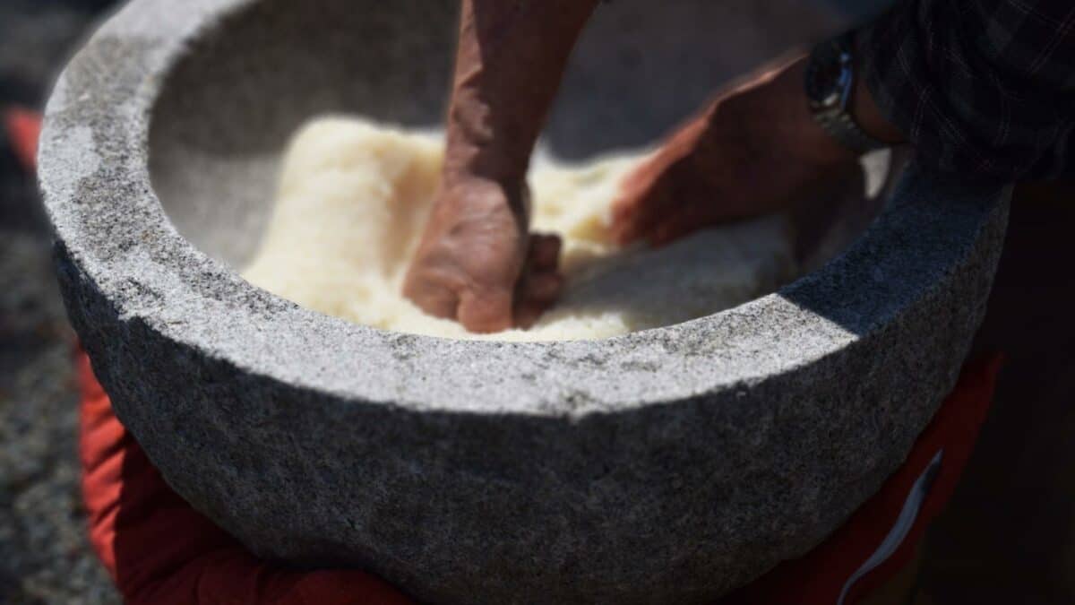 Mochi rice dough