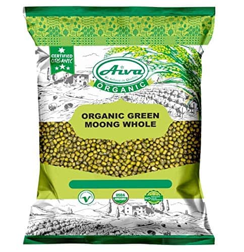 Melhor feijão mungo para cozinhar - AIVA Organic Moon Whole