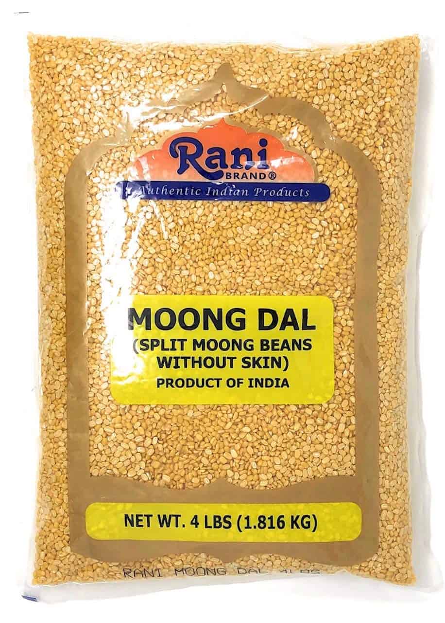 As lentilhas Rani Moong dal dividem o feijão mungo como substituto do feijão mungo comum